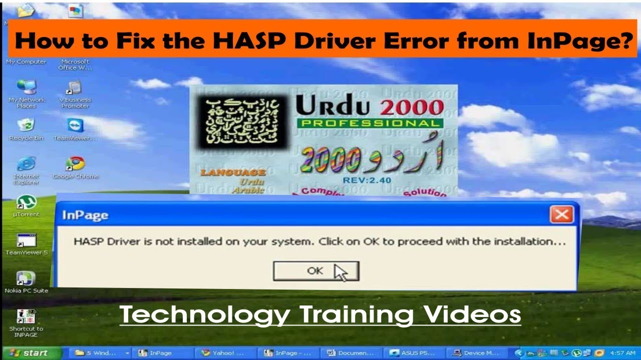 inpage hasp driver for windows xp free download